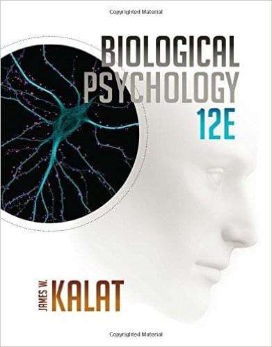 Biological Psychology 12th Edition by James W. Kalat - Test Bank